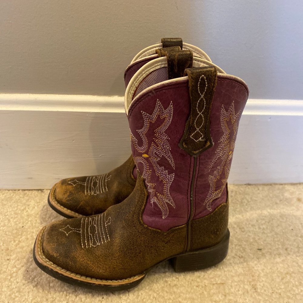 Ariat western cowboy / cowboy boots “kids tombstone” size 9 toddler